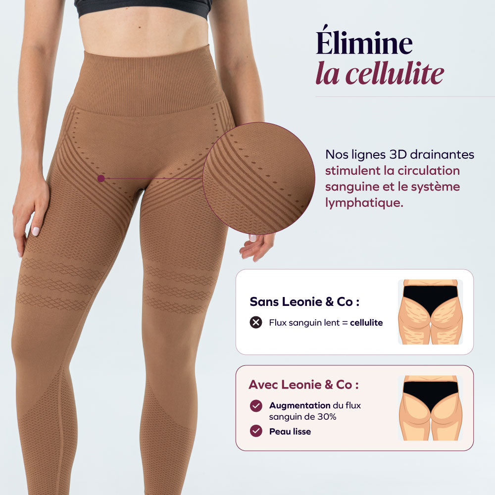 Legging 3D | Marron