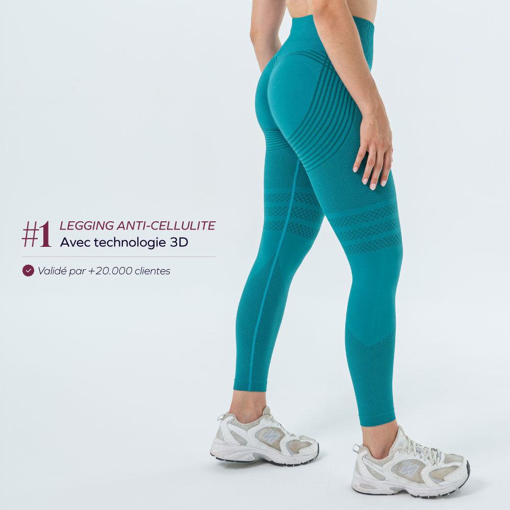 Legging 3D | Bleu Azur